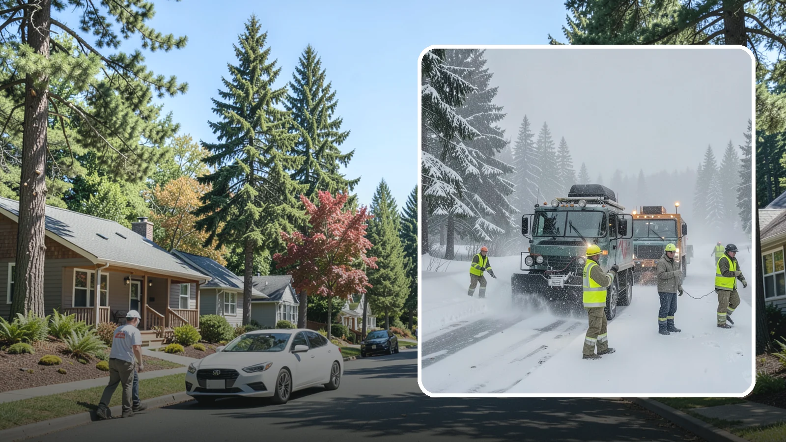 Emergency Snow Response in Orting, Pierce County, WA - Our emergency snow response gets a crew to your property fast when an unexpected snowfall catches Western Washington off guard.