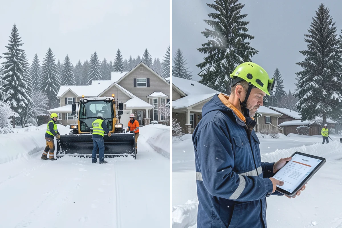 Emergency Snow Response in Renton, King County, WA - Take your call and confirm location and priority areas
