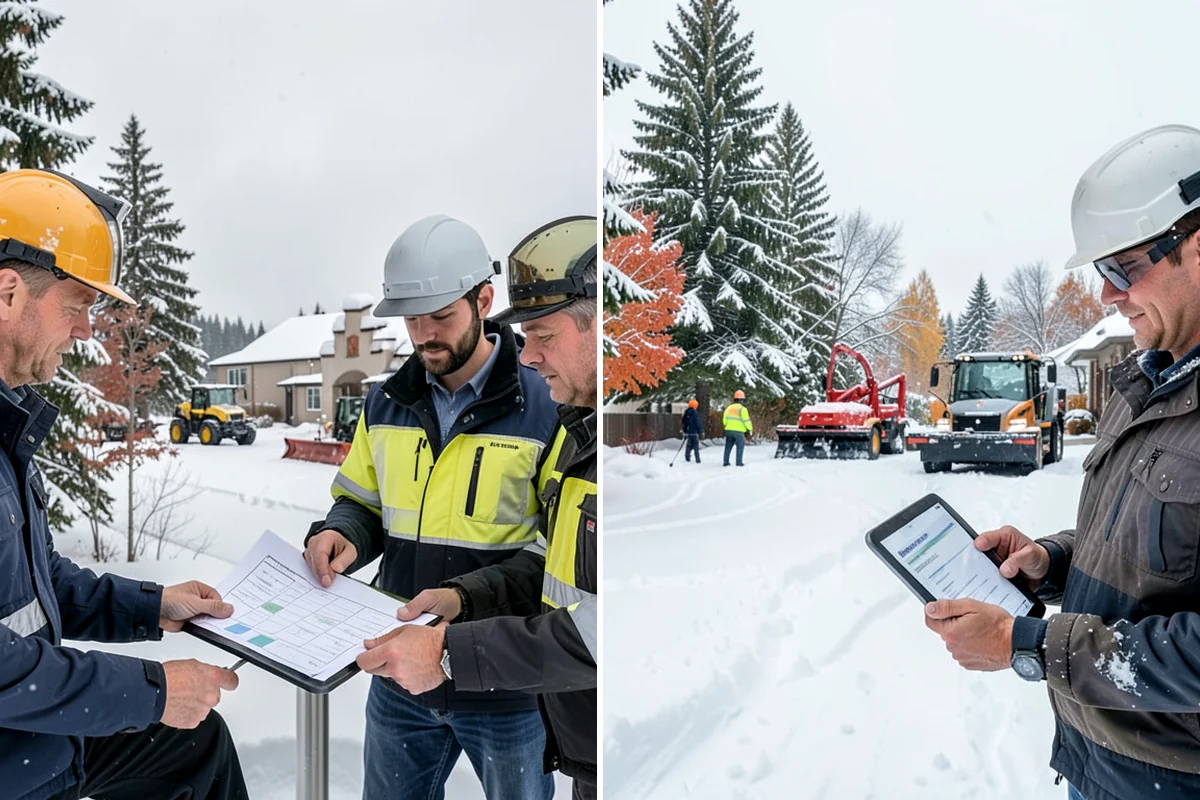 Emergency Snow Response in Snoqualmie, King County, WA - Take your call and confirm location and priority areas