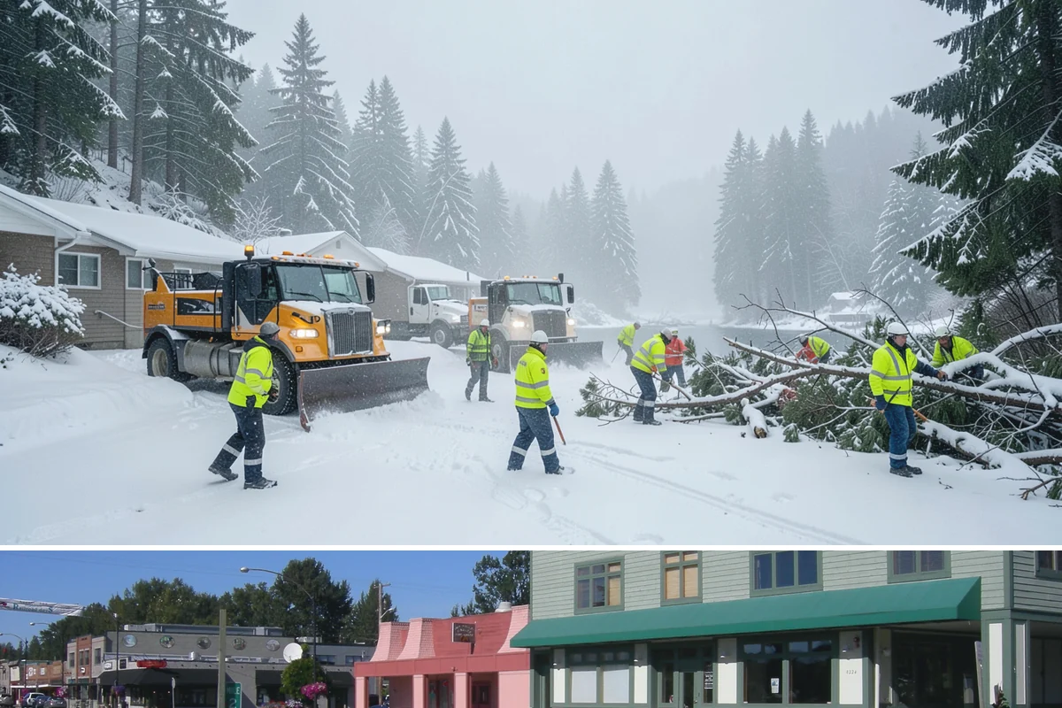 Emergency Snow Response in Snoqualmie, King County, WA - Emergency calls spike during sudden lowland snow events, most often between December and February.