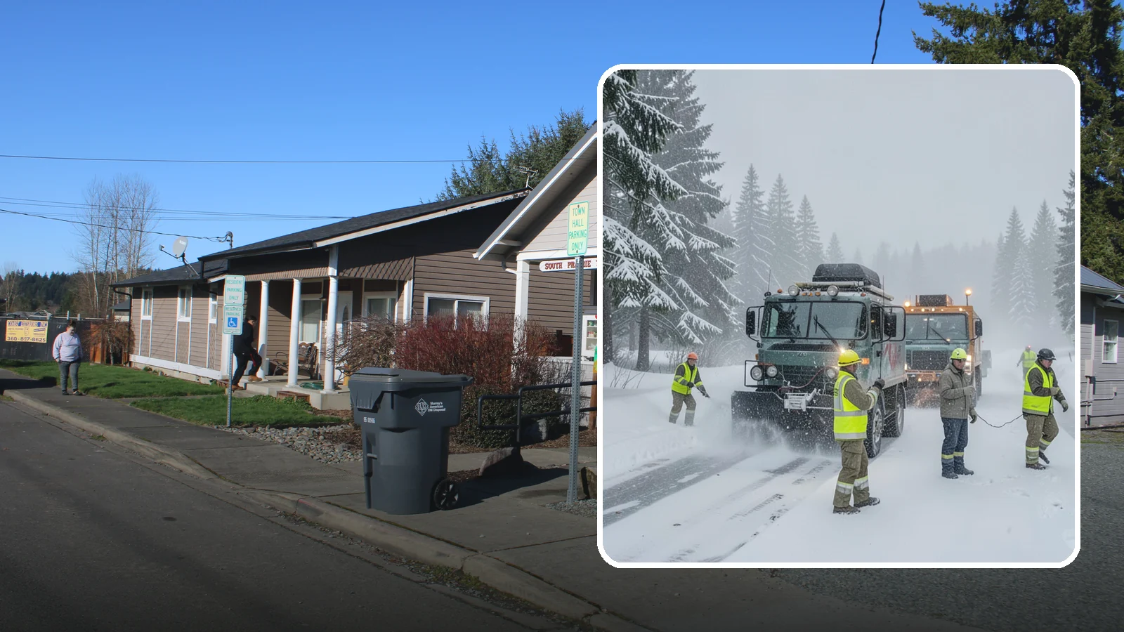 Emergency Snow Response in South Prairie, Pierce County, WA - Our emergency snow response gets a crew to your property fast when an unexpected snowfall catches Western Washington off guard.