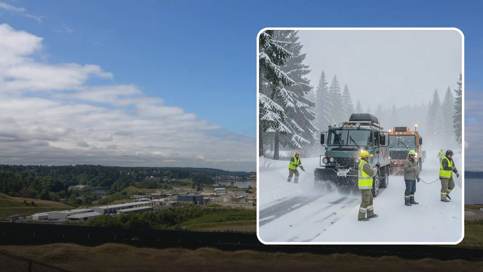 Emergency Snow Response in University Place, Pierce County, WA - Our emergency snow response gets a crew to your property fast when an unexpected snowfall catches Western Washington off guard.