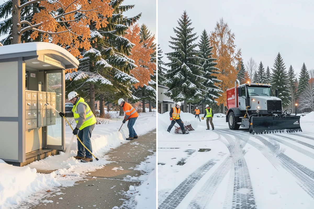 Emergency Walkway Clearing in Bonney Lake, Pierce County, WA - Take the call and confirm the priority route