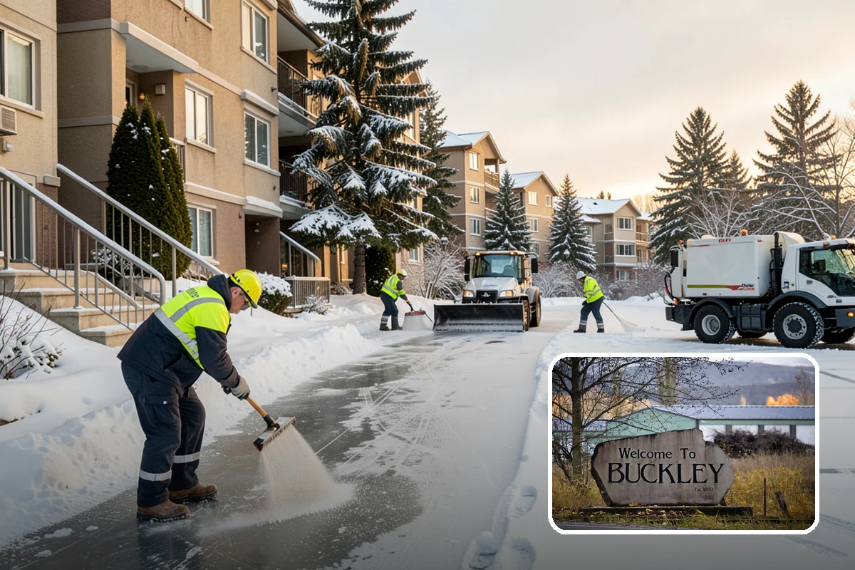 Emergency Walkway Clearing in Buckley, Pierce County, WA - Provides fast response when you cannot wait for a routine visit