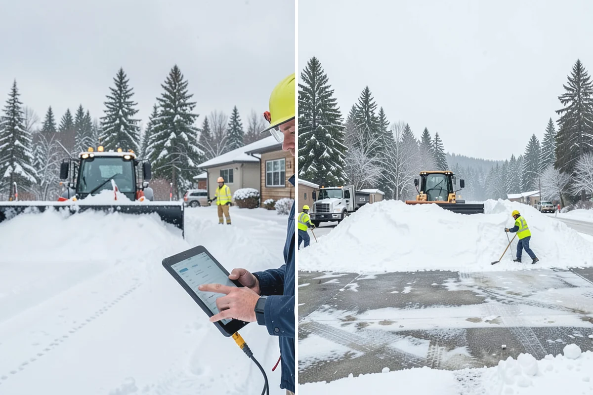 Emergency Walkway Clearing in Buckley, Pierce County, WA - Take the call and confirm the priority route