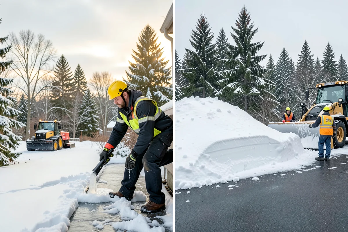 Emergency Walkway Clearing in DuPont, Pierce County, WA - Take the call and confirm the priority route