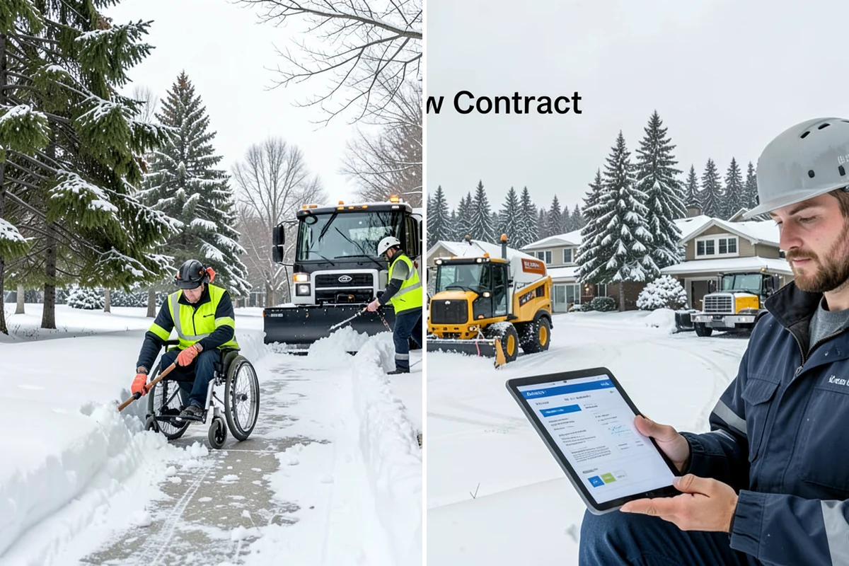 Emergency Walkway Clearing in Fircrest, Pierce County, WA - Take the call and confirm the priority route
