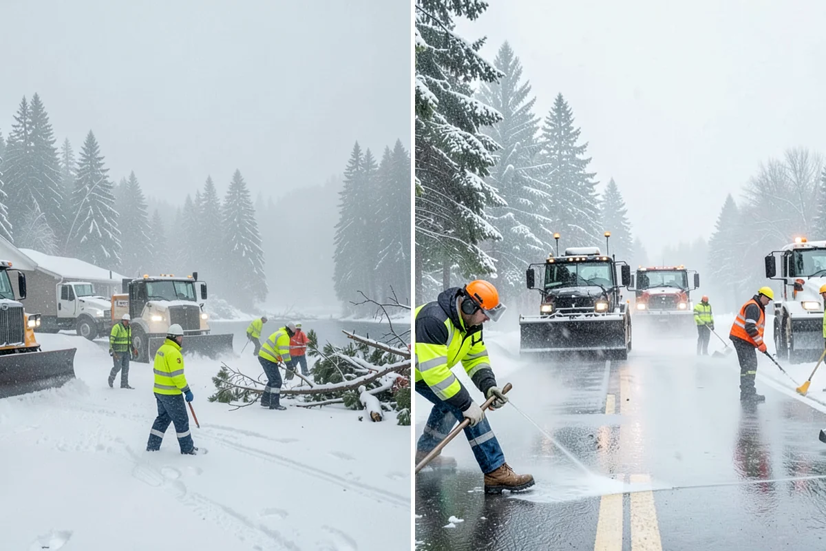 Emergency Walkway Clearing in Hunts Point, King County, WA - Take the call and confirm the priority route