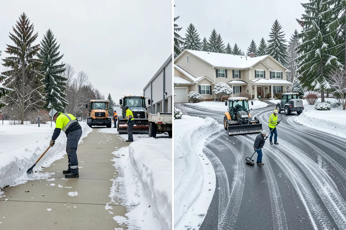 Emergency Walkway Clearing in Maple Valley, King County, WA - Take the call and confirm the priority route