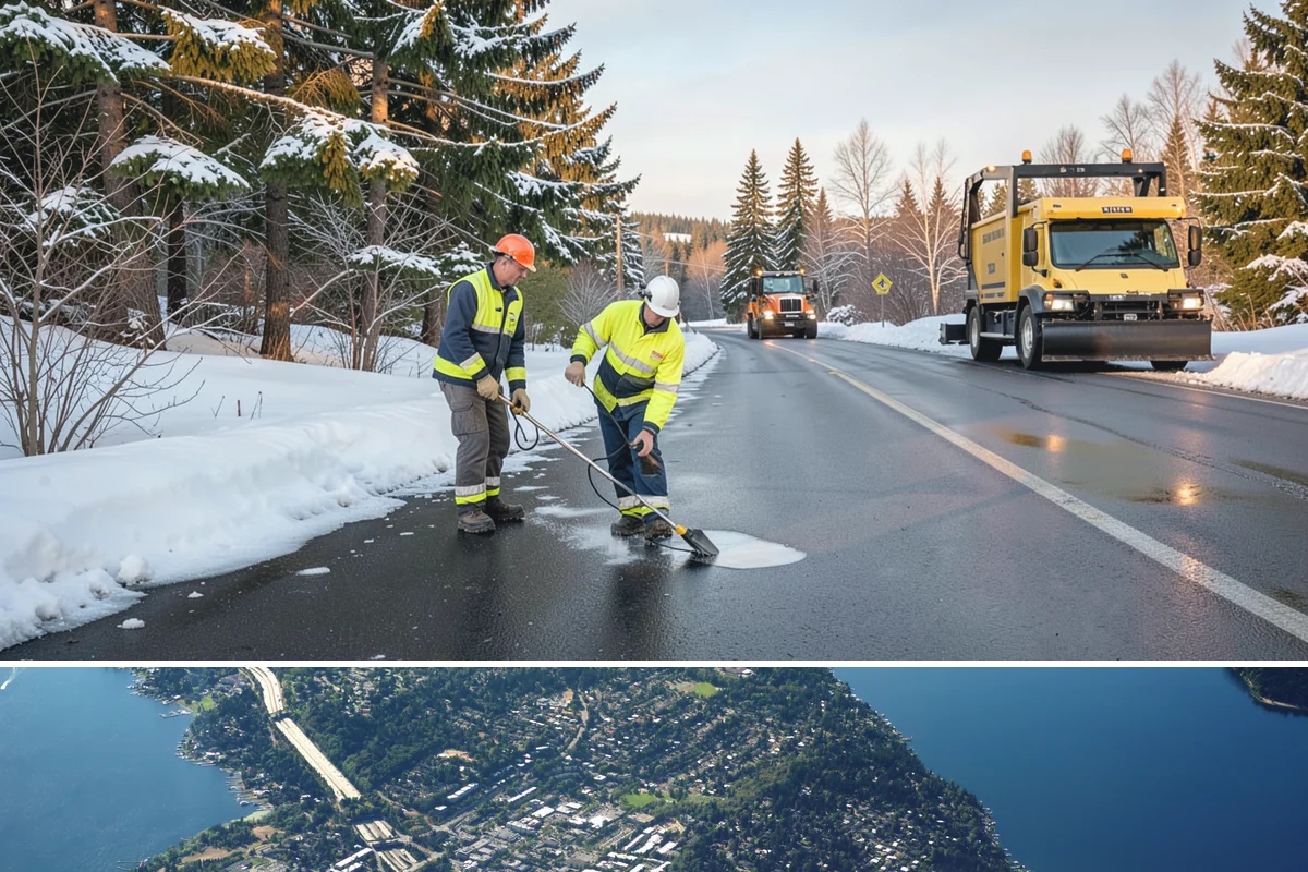 Emergency Walkway Clearing in Mercer Island, King County, WA - Emergency walkway clearing is available whenever fast-moving Puget Sound storms create sudden hazards that cannot wait for a...