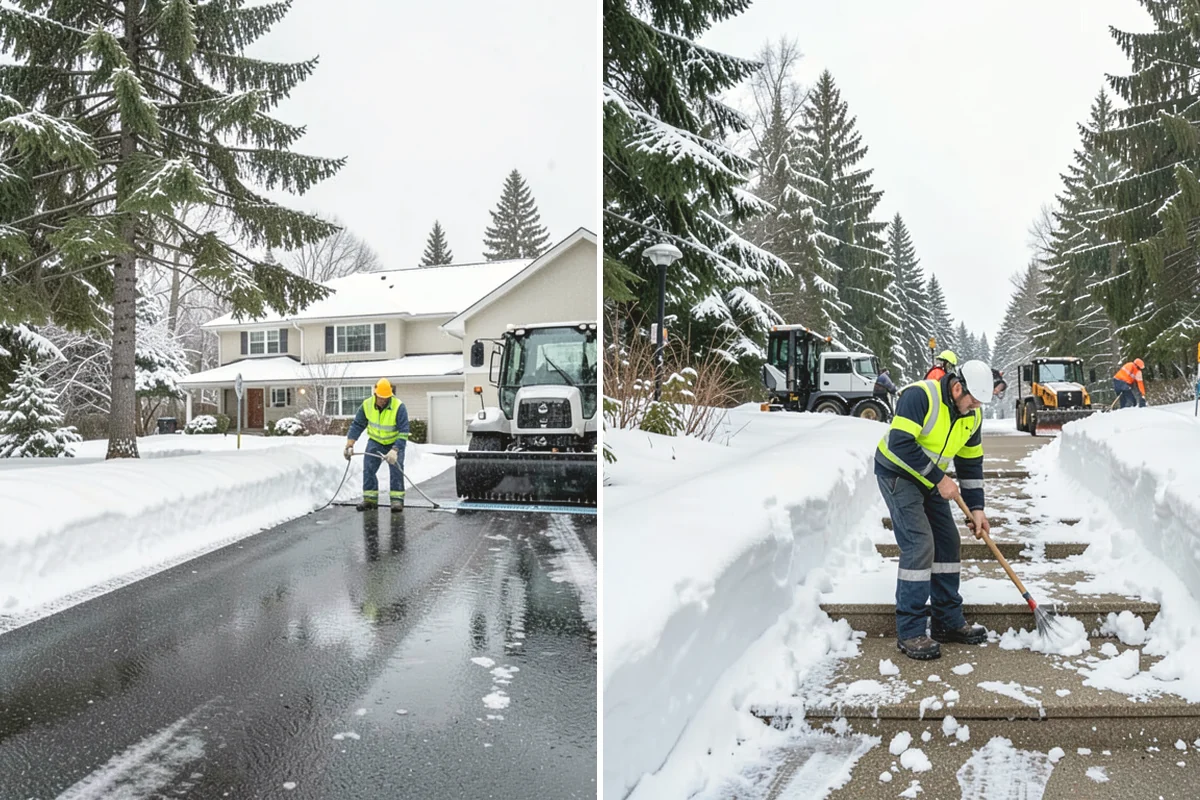 Emergency Walkway Clearing in Mill Creek, Snohomish County, WA - Take the call and confirm the priority route