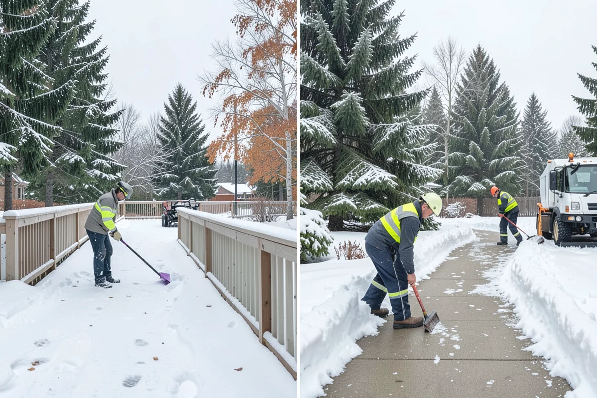 Emergency Walkway Clearing in Renton, King County, WA - Take the call and confirm the priority route