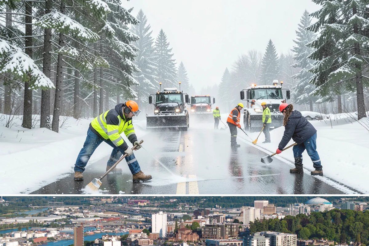Emergency Walkway Clearing in Tacoma, Pierce County, WA - Emergency walkway clearing is available whenever fast-moving Puget Sound storms create sudden hazards that cannot wait for a...