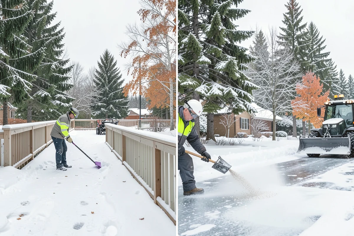Emergency Walkway Clearing in University Place, Pierce County, WA - Take the call and confirm the priority route
