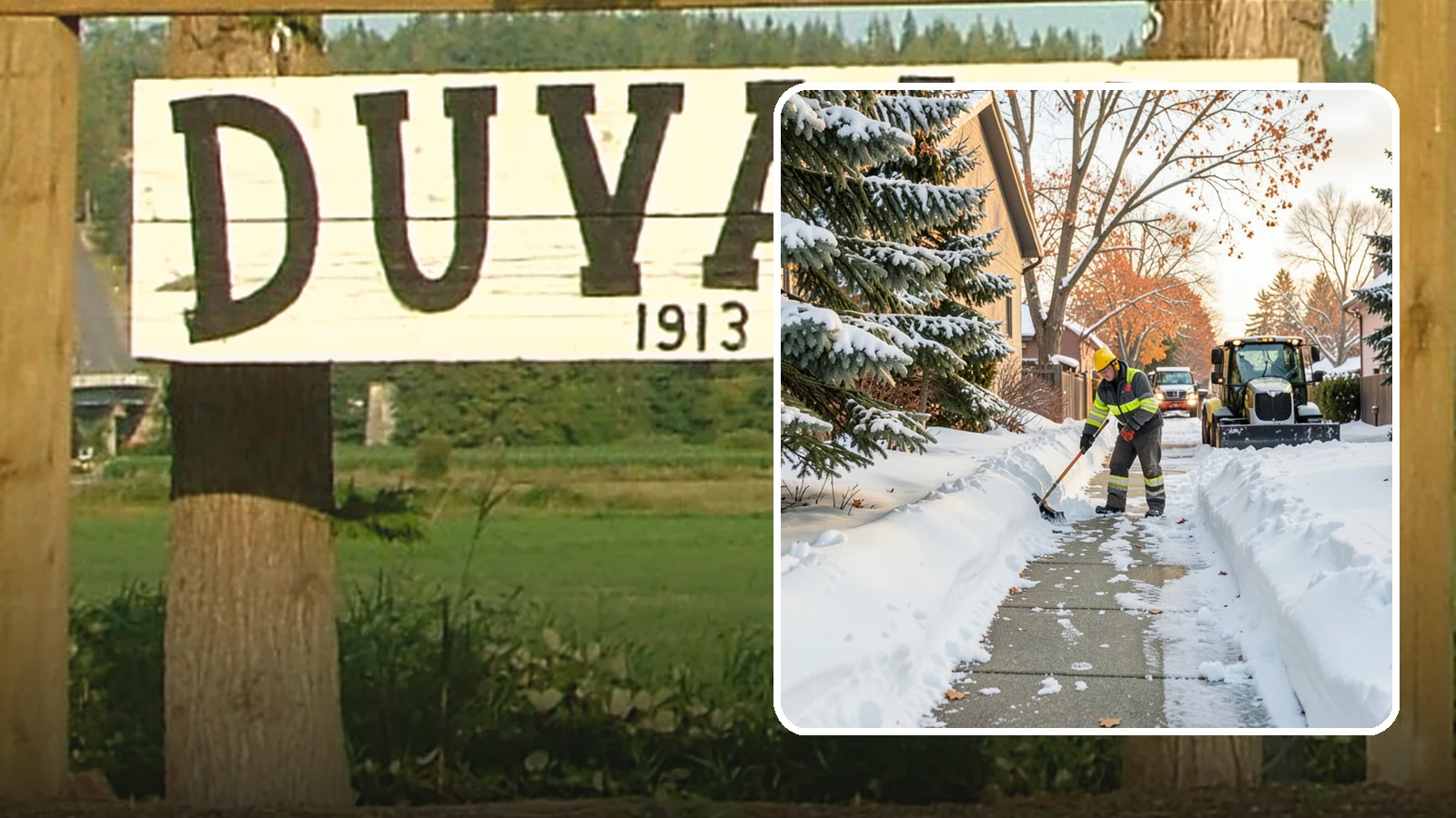 Entryway Clearing in Duvall, King County, WA - We clear the entryway and threshold area so the doorway itself stays free of snow and ice.