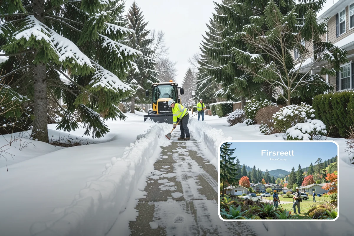 Entryway Clearing in Fircrest, Pierce County, WA - Keeps the doorway itself clear and safe to enter