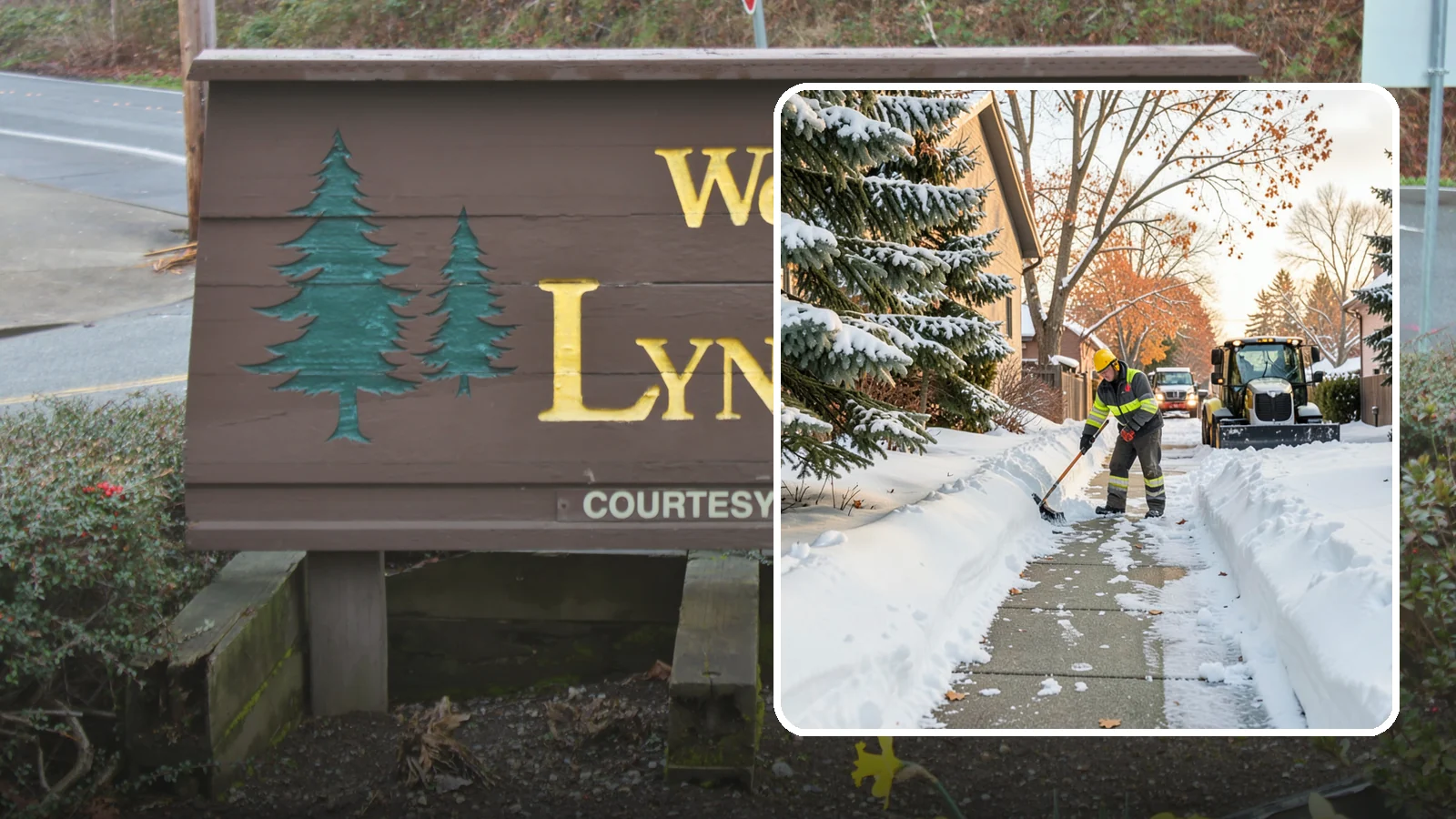 Entryway Clearing in Lynnwood, Snohomish County, WA - We clear the entryway and threshold area so the doorway itself stays free of snow and ice.