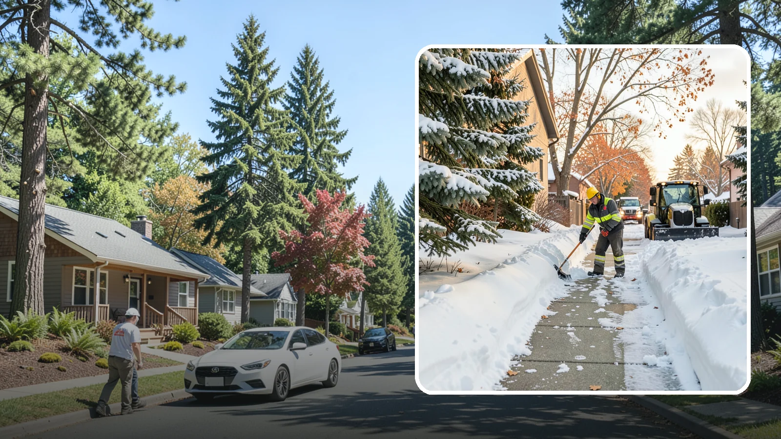 Entryway Clearing in Orting, Pierce County, WA - We clear the entryway and threshold area so the doorway itself stays free of snow and ice.