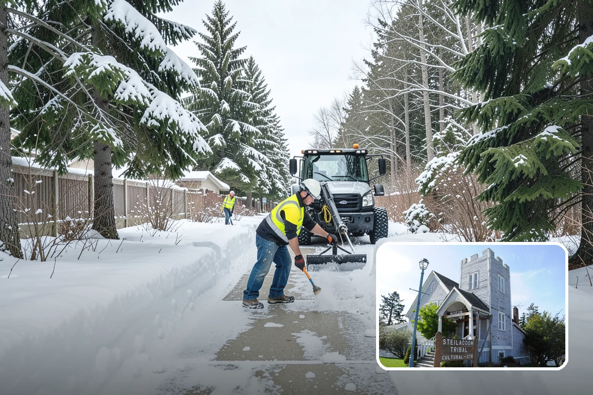 Entryway Clearing in Steilacoom, Pierce County, WA - Keeps the doorway itself clear and safe to enter