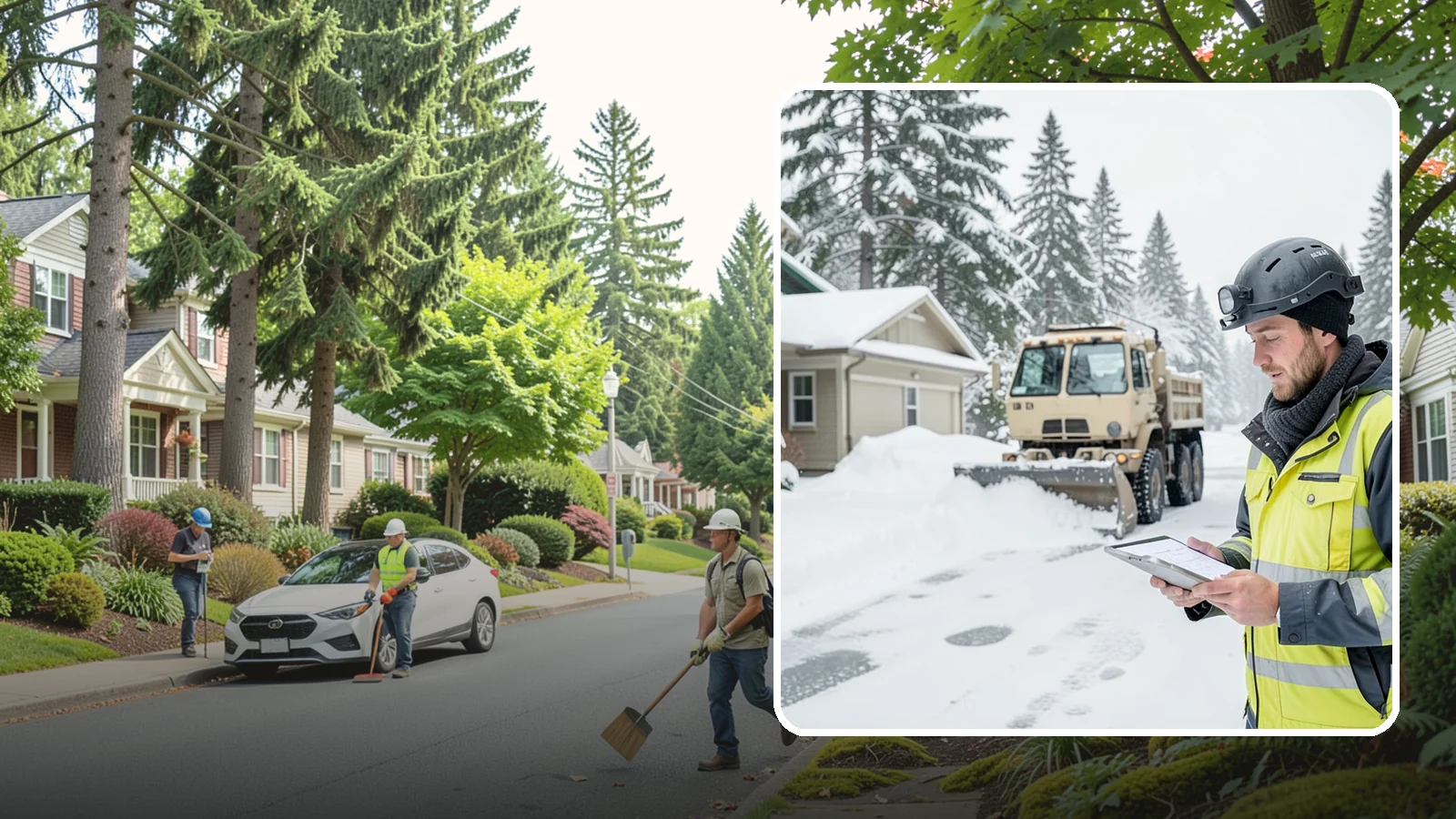 Event Snow Removal in Beaux Arts Village, King County, WA - We clear parking, entrances, and walkways for weddings, conferences, and winter events across Western Washington so a sudden...
