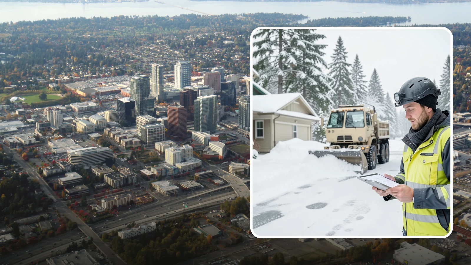 Event Snow Removal in Bellevue, King County, WA - We clear parking, entrances, and walkways for weddings, conferences, and winter events across Western Washington so a sudden...