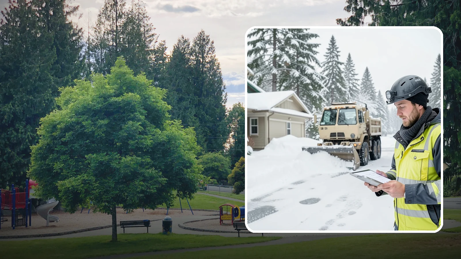 Event Snow Removal in Bonney Lake, Pierce County, WA - We clear parking, entrances, and walkways for weddings, conferences, and winter events across Western Washington so a sudden...