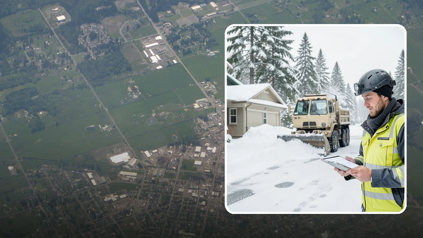Event Snow Removal in Enumclaw, King County, WA - We clear parking, entrances, and walkways for weddings, conferences, and winter events across Western Washington so a sudden...