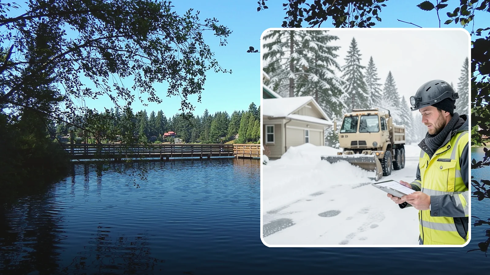 Event Snow Removal in Federal Way, King County, WA - We clear parking, entrances, and walkways for weddings, conferences, and winter events across Western Washington so a sudden...