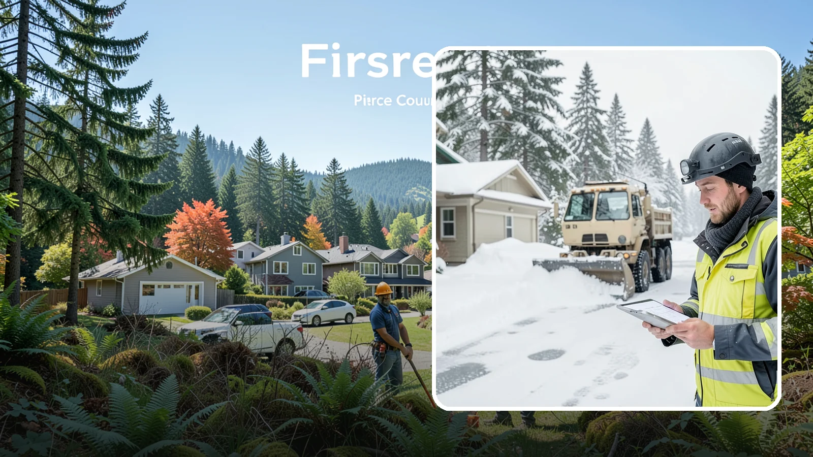 Event Snow Removal in Fircrest, Pierce County, WA - We clear parking, entrances, and walkways for weddings, conferences, and winter events across Western Washington so a sudden...