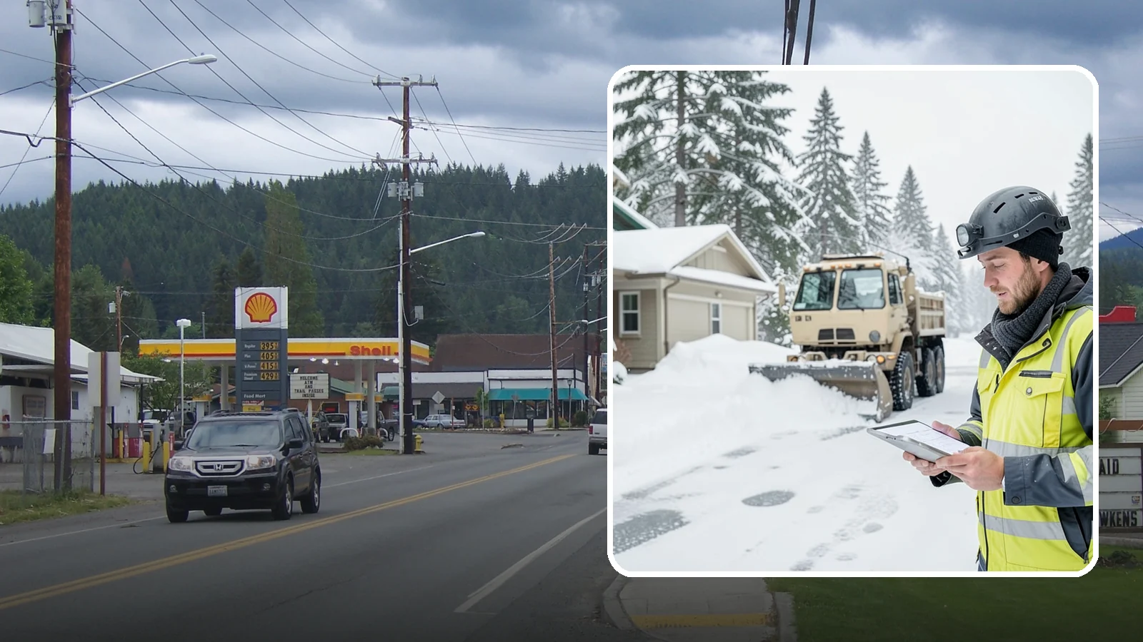 Event Snow Removal in Granite Falls, Snohomish County, WA - We clear parking, entrances, and walkways for weddings, conferences, and winter events across Western Washington so a sudden...