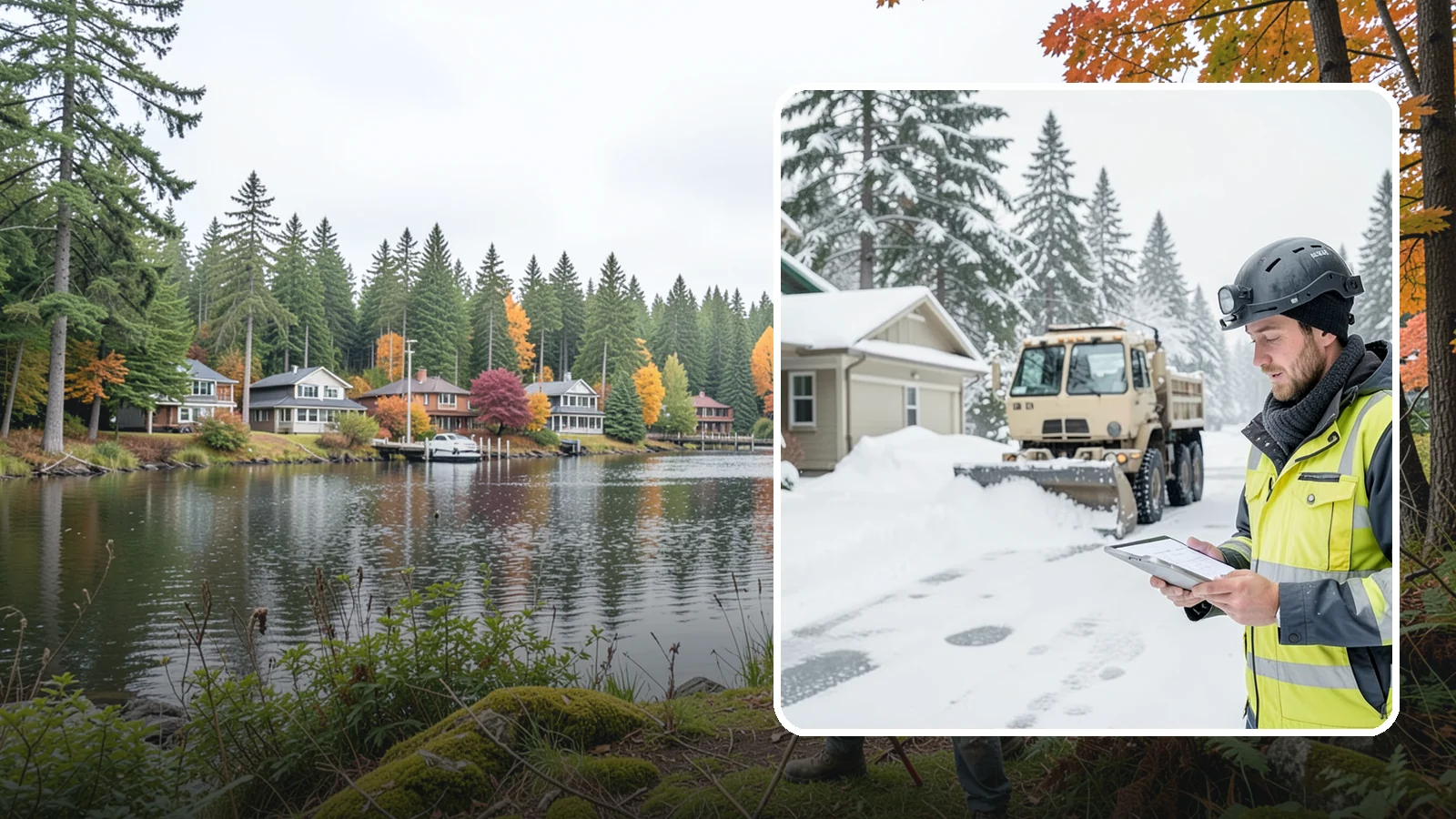 Event Snow Removal in La Conner, Skagit County, WA - We clear parking, entrances, and walkways for weddings, conferences, and winter events across Western Washington so a sudden...