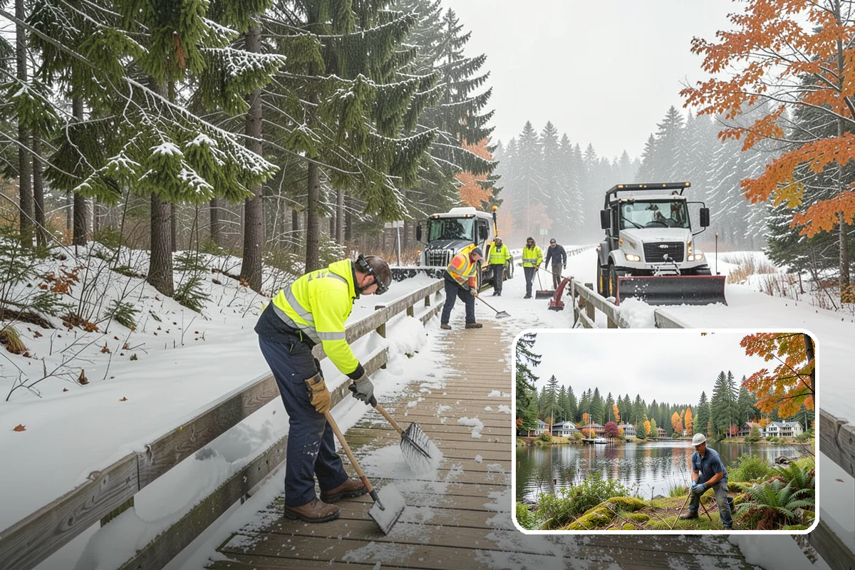 Event Snow Removal in La Conner, Skagit County, WA - Timed clearing that matches your event schedule instead of a generic route