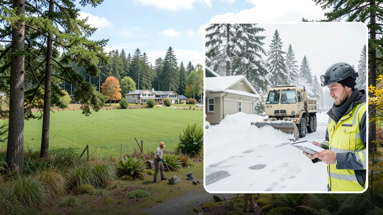 Event Snow Removal in Lyman, Skagit County, WA - We clear parking, entrances, and walkways for weddings, conferences, and winter events across Western Washington so a sudden...