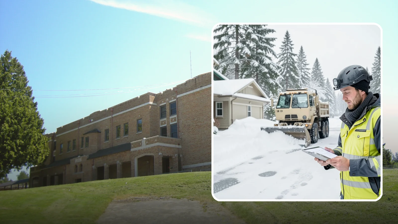 Event Snow Removal in Maple Valley, King County, WA - We clear parking, entrances, and walkways for weddings, conferences, and winter events across Western Washington so a sudden...