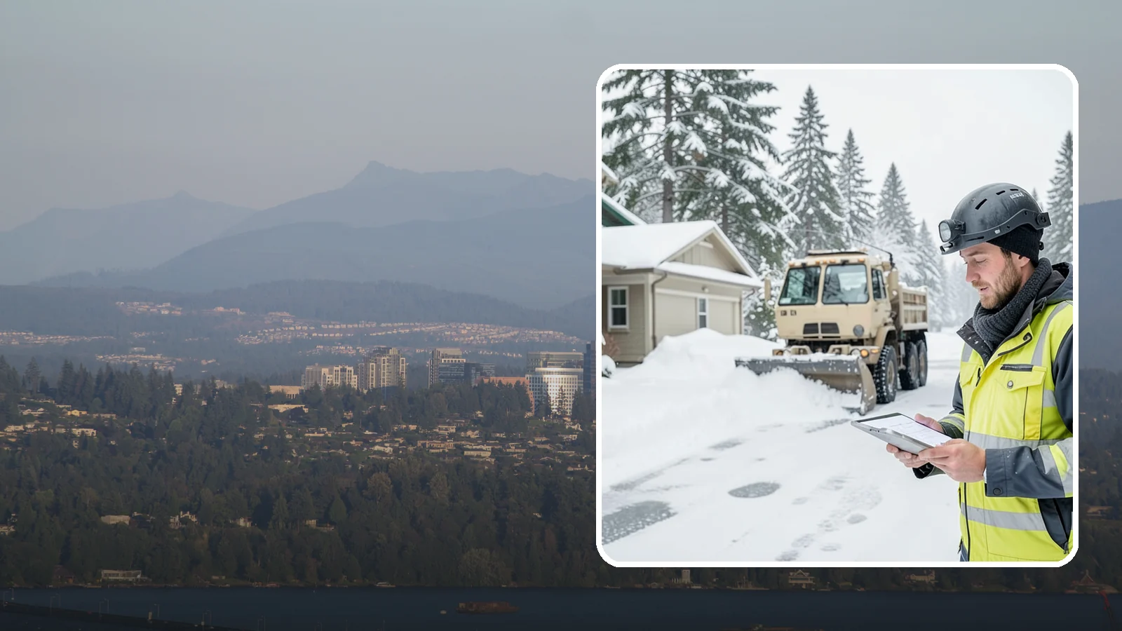 Event Snow Removal in Medina, King County, WA - We clear parking, entrances, and walkways for weddings, conferences, and winter events across Western Washington so a sudden...