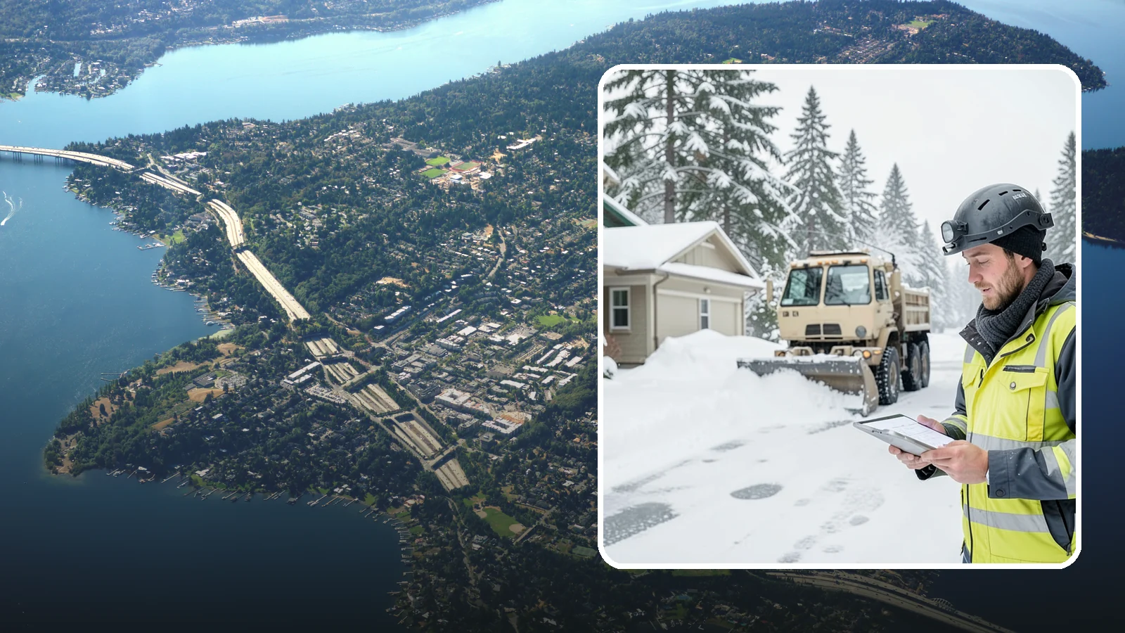 Event Snow Removal in Mercer Island, King County, WA - We clear parking, entrances, and walkways for weddings, conferences, and winter events across Western Washington so a sudden...
