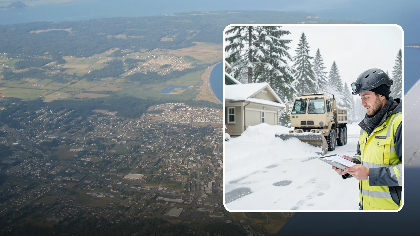 Event Snow Removal in Oak Harbor, Island County, WA - We clear parking, entrances, and walkways for weddings, conferences, and winter events across Western Washington so a sudden...
