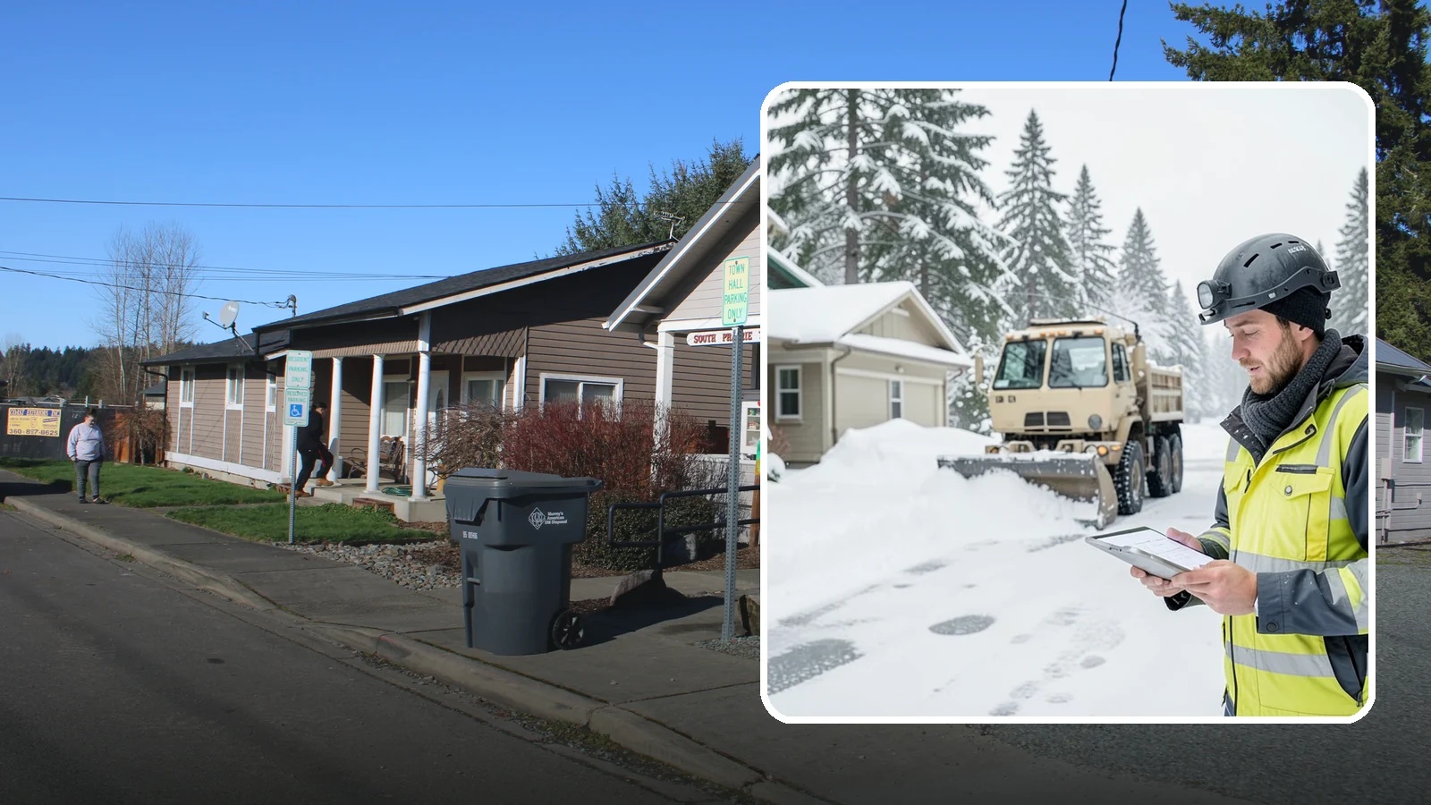 Event Snow Removal in South Prairie, Pierce County, WA - We clear parking, entrances, and walkways for weddings, conferences, and winter events across Western Washington so a sudden...
