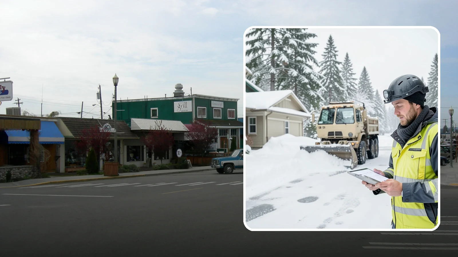 Event Snow Removal in Stanwood, Snohomish County, WA - We clear parking, entrances, and walkways for weddings, conferences, and winter events across Western Washington so a sudden...
