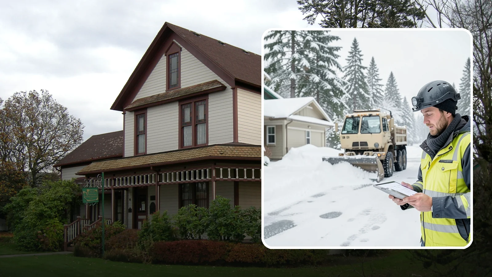 Event Snow Removal in Sumner, Pierce County, WA - We clear parking, entrances, and walkways for weddings, conferences, and winter events across Western Washington so a sudden...