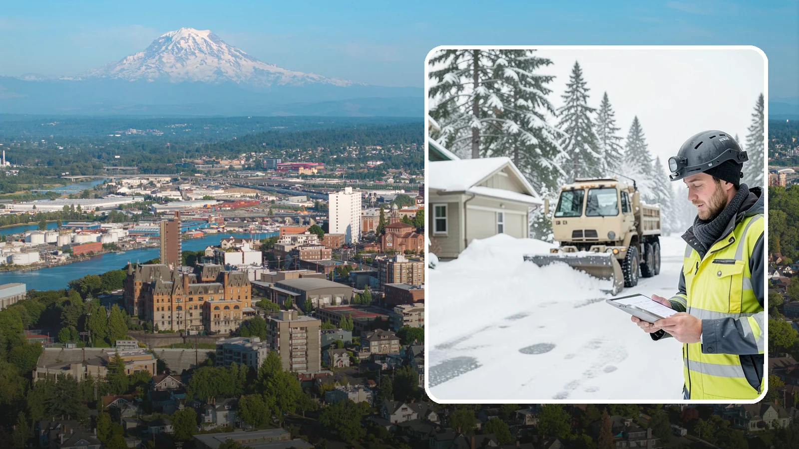 Event Snow Removal in Tacoma, Pierce County, WA - We clear parking, entrances, and walkways for weddings, conferences, and winter events across Western Washington so a sudden...