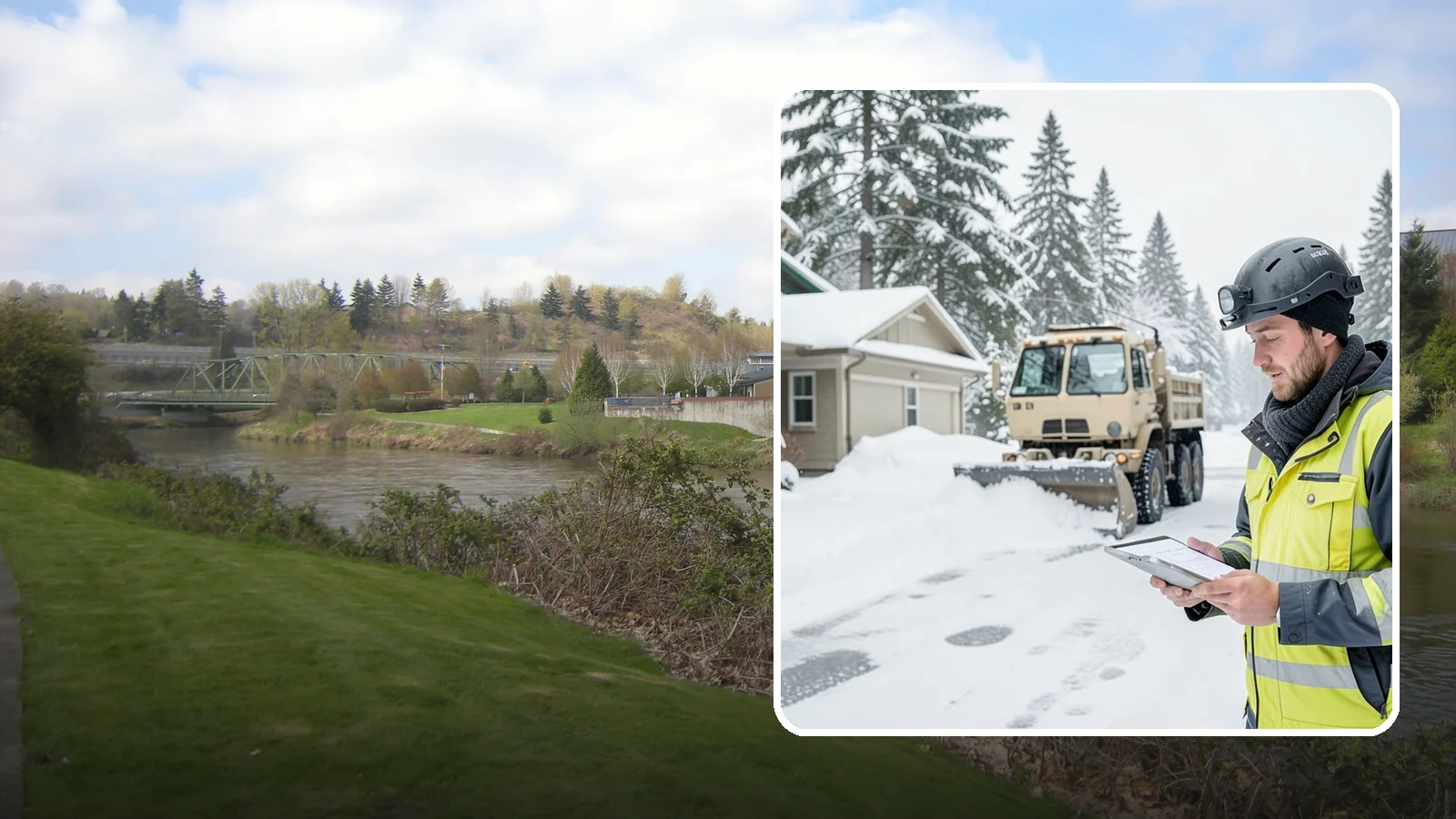 Event Snow Removal in Tukwila, King County, WA - We clear parking, entrances, and walkways for weddings, conferences, and winter events across Western Washington so a sudden...