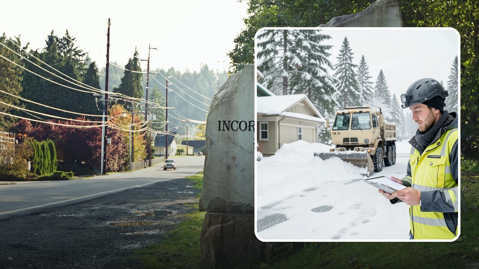 Event Snow Removal in Wilkeson, Pierce County, WA - We clear parking, entrances, and walkways for weddings, conferences, and winter events across Western Washington so a sudden...