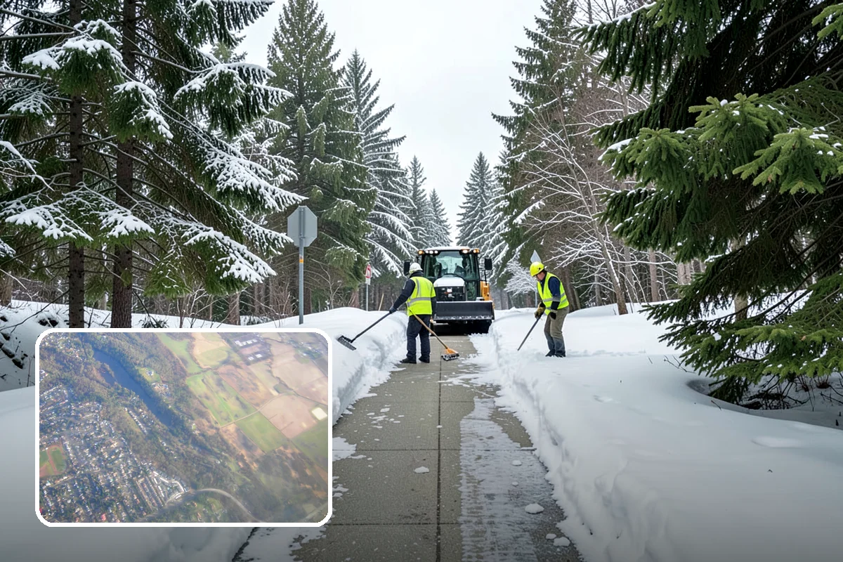 Fire Lane Clearing in Algona, King County, WA - Fire lanes kept clear to full required width