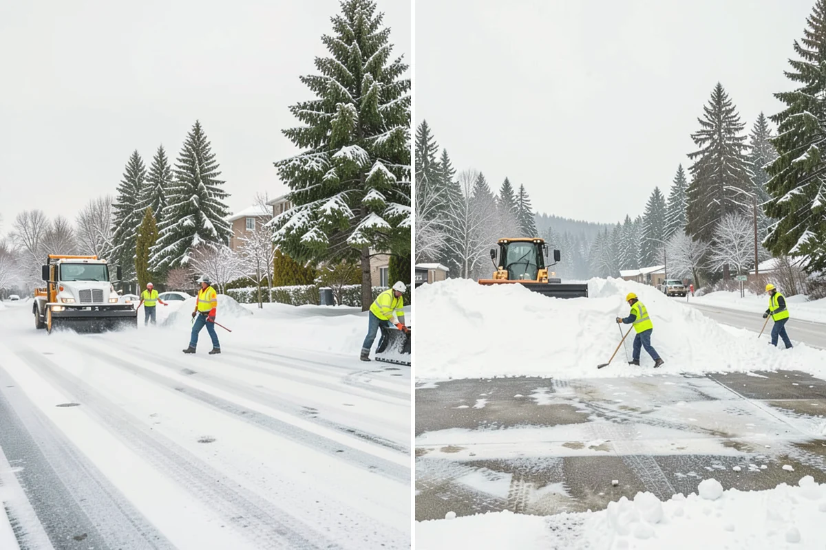 Fire Lane Clearing in Algona, King County, WA - Map marked fire lanes and their required widths