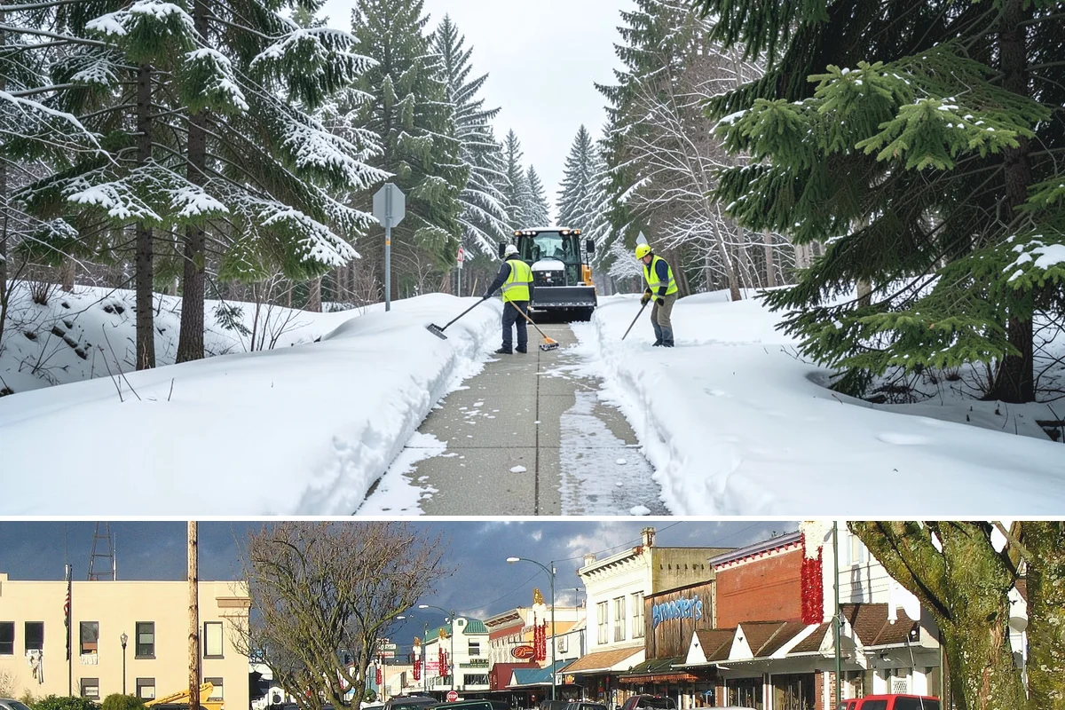 Fire Lane Clearing in Arlington, Snohomish County, WA - Fire lane maintenance is essential throughout the snow season, especially during storms from December to February.