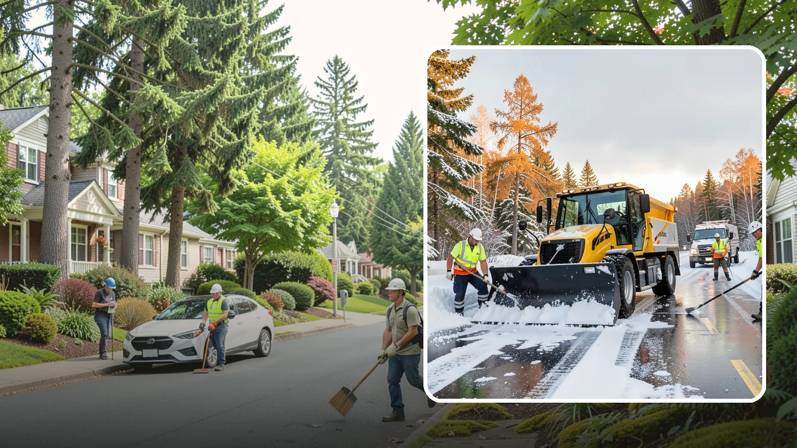 Fire Lane Clearing in Beaux Arts Village, King County, WA - We keep marked fire lanes clear during snow events so emergency vehicles always have unobstructed access.