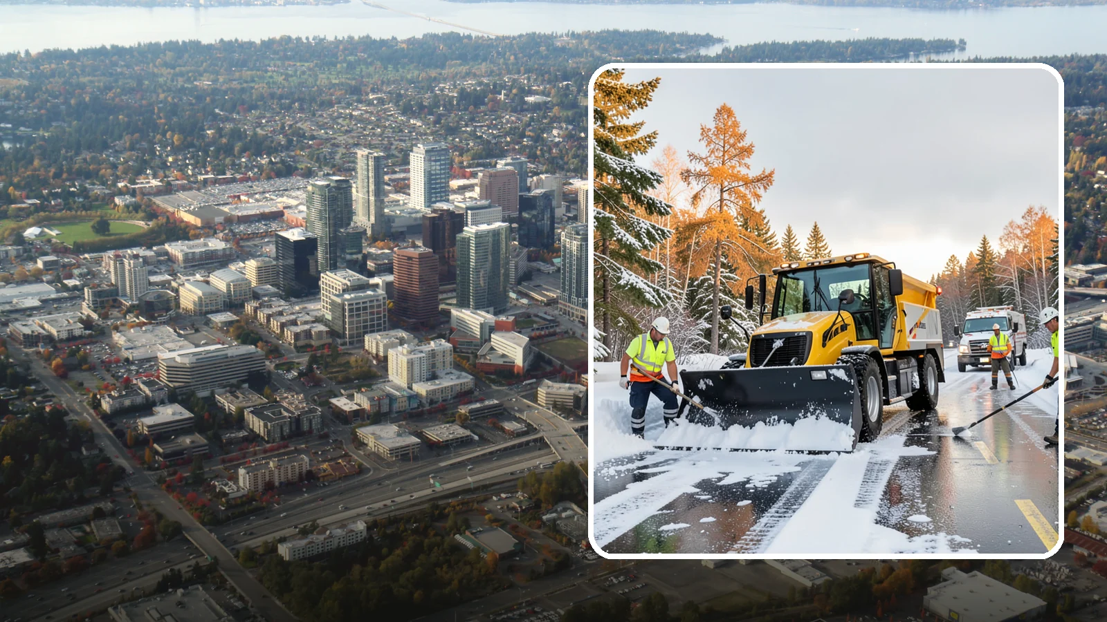 Fire Lane Clearing in Bellevue, King County, WA - We keep marked fire lanes clear during snow events so emergency vehicles always have unobstructed access.