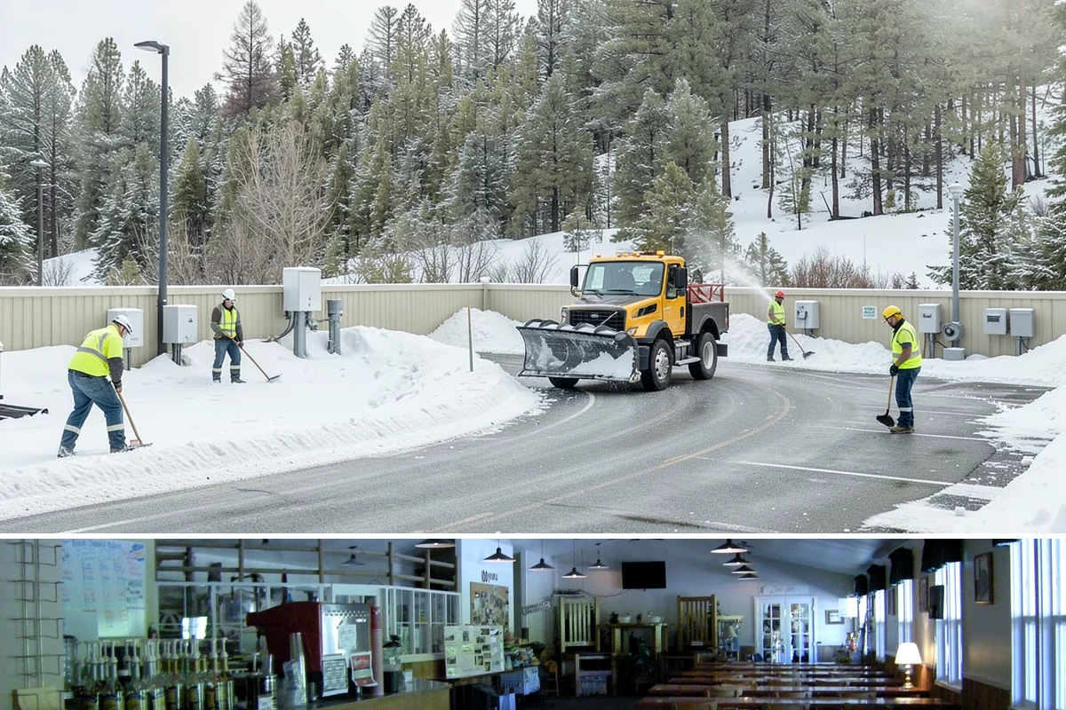 Fire Lane Clearing in Black Diamond, King County, WA - Fire lane maintenance is essential throughout the snow season, especially during storms from December to February.
