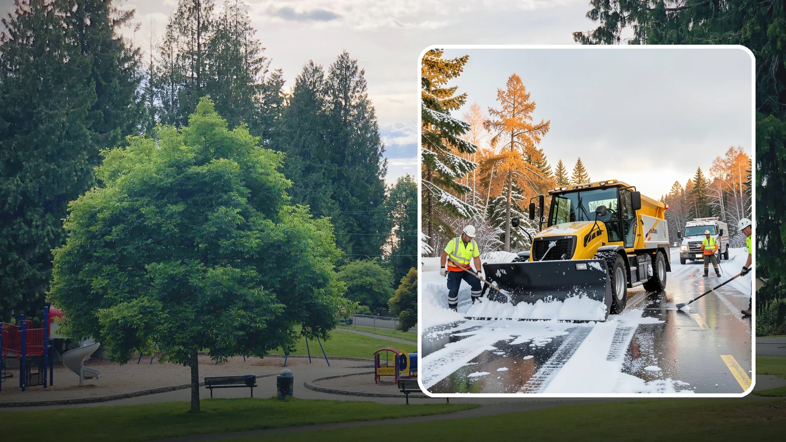 Fire Lane Clearing in Bonney Lake, Pierce County, WA - We keep marked fire lanes clear during snow events so emergency vehicles always have unobstructed access.